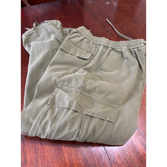 Aelfric Eden Baggy Cargo Pants Large Unisex Streetwear Indie Grunge Drawstring - Picture 6 of 6